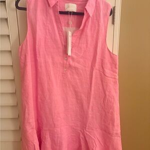 Lilly Pulitzer Sleeveless Ellowyn Linen Tunic Dress